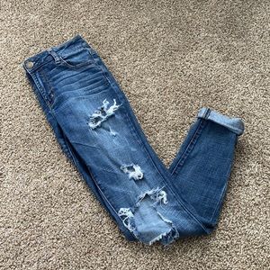 American Eagle Ripped High-Rise Jegging Sz 2